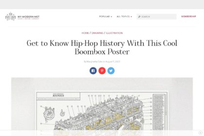 This Boombox Poster is Perfect for Hip-Hop Music Lovers