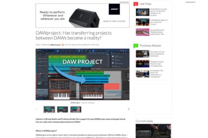 DAWproject: Has transferring projects between DAWs become a reality? - gearnews.com