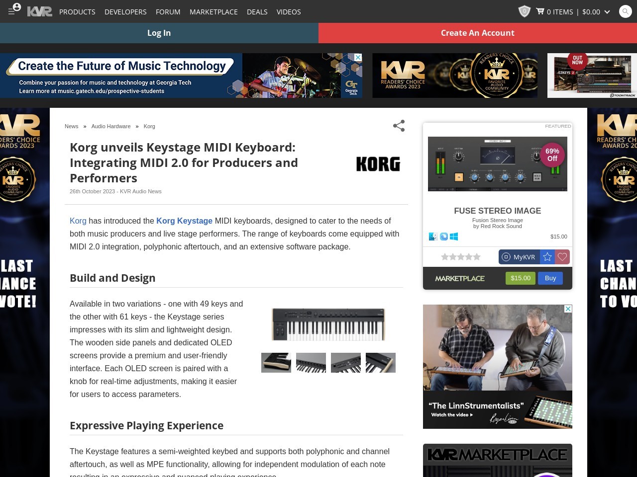 Korg unveils Keystage MIDI Keyboard: Integrating MIDI 2.0 for Producers and Performers