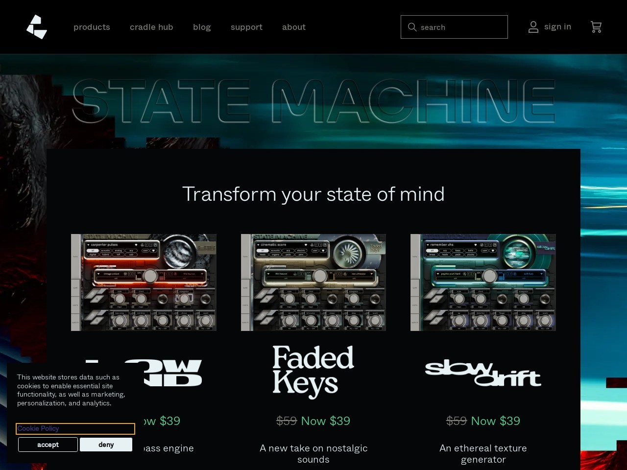 State Machine - Available Now - Cradle