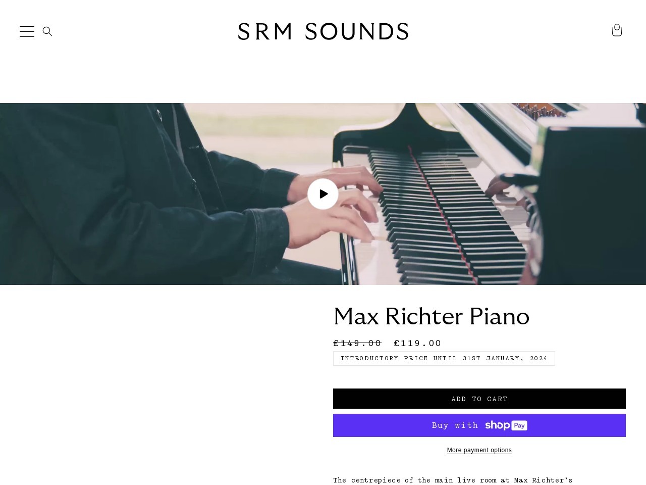 Max Richter Piano – SRM Sounds