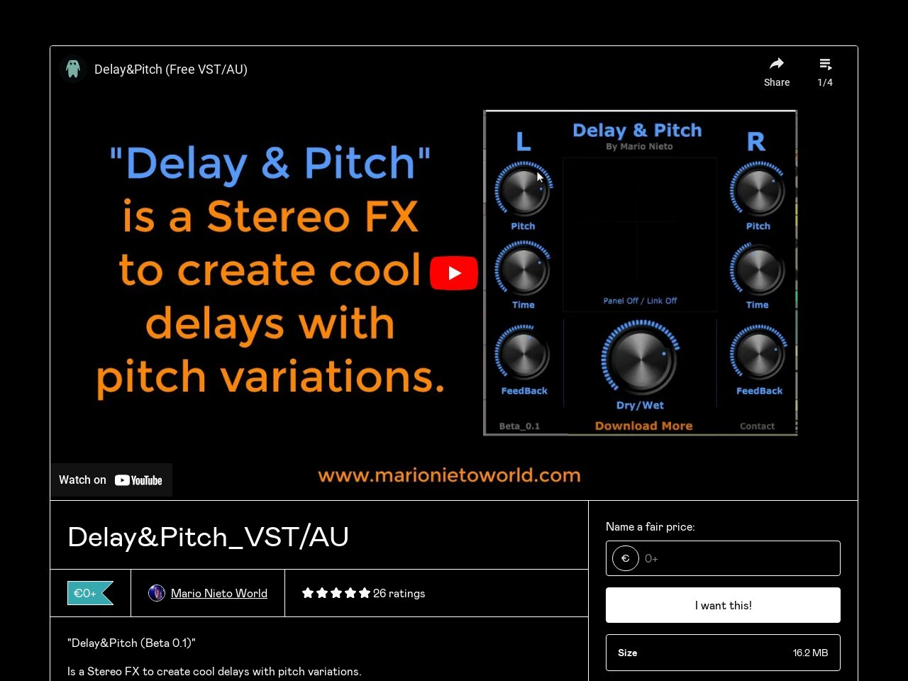 Delay&Pitch_VST/AU