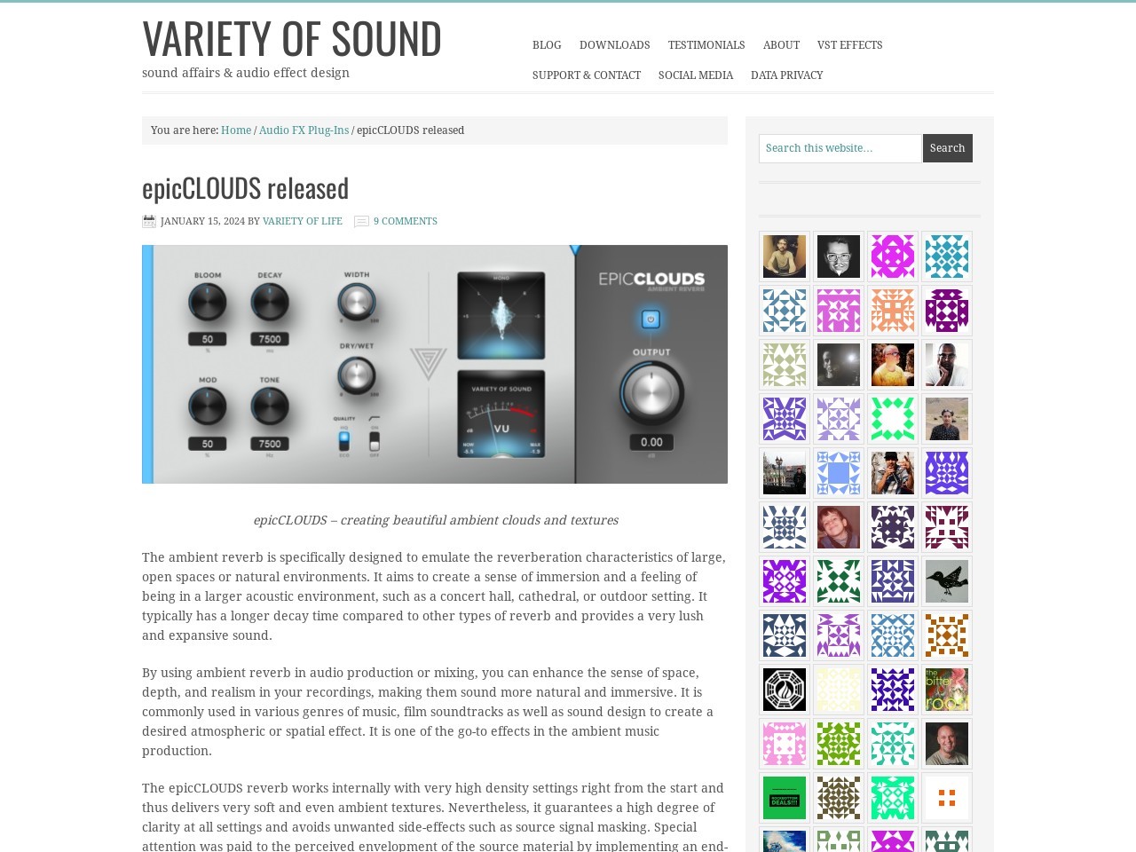 epicCLOUDS released – Variety Of Sound