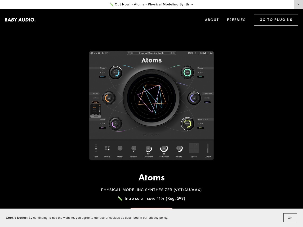 BABY Audio - Atoms - Physical Modeling Synth Plugin - (VST, AU, AAX)