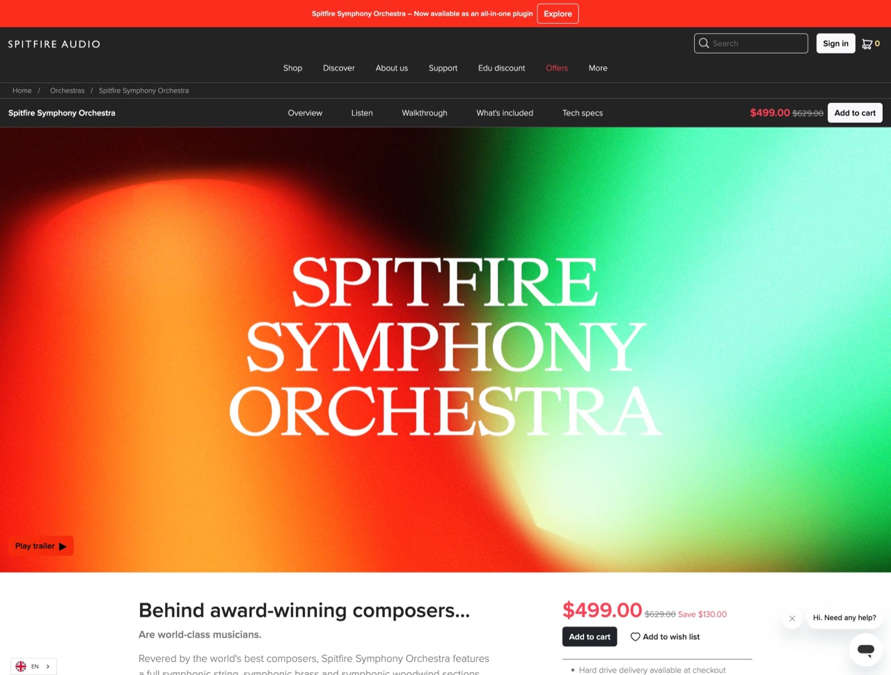 Spitfire Symphony Orchestra — Spitfire Audio