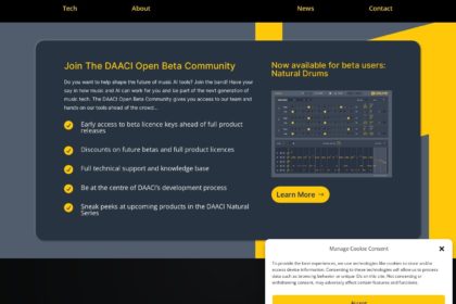 DAACI | A comprehensive ecosystem of collaborative and assistive music tools and technologies powered by in-depth musicology and the ethical use of AI.