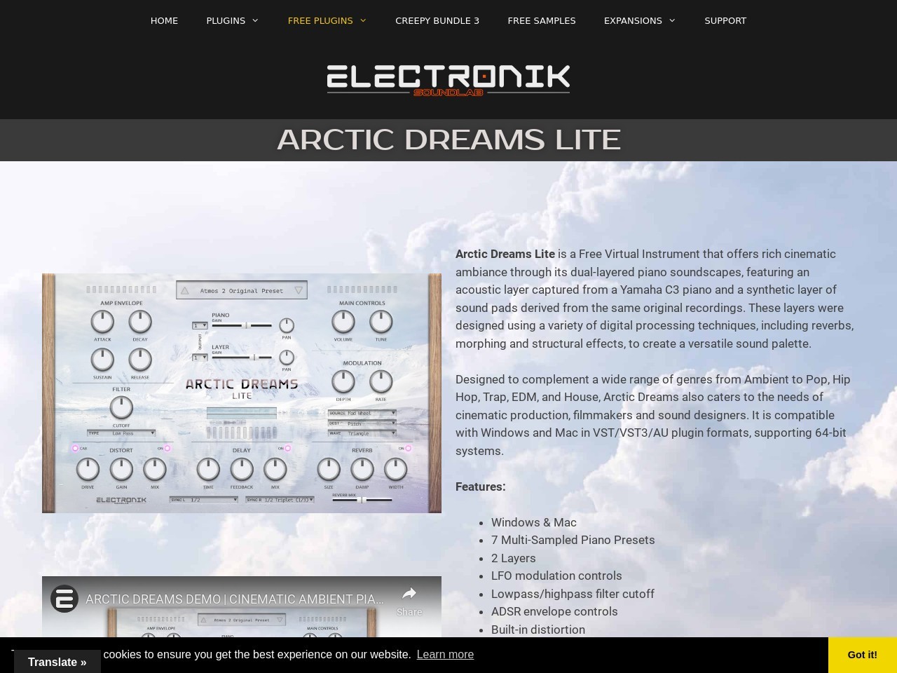 Artic Dreams Lite - Electronik Sound Lab