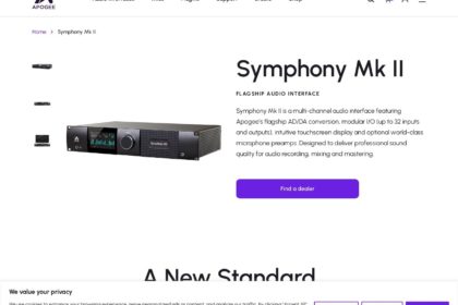 Apogee ElectronicがGinger Audioとパートナーシップ