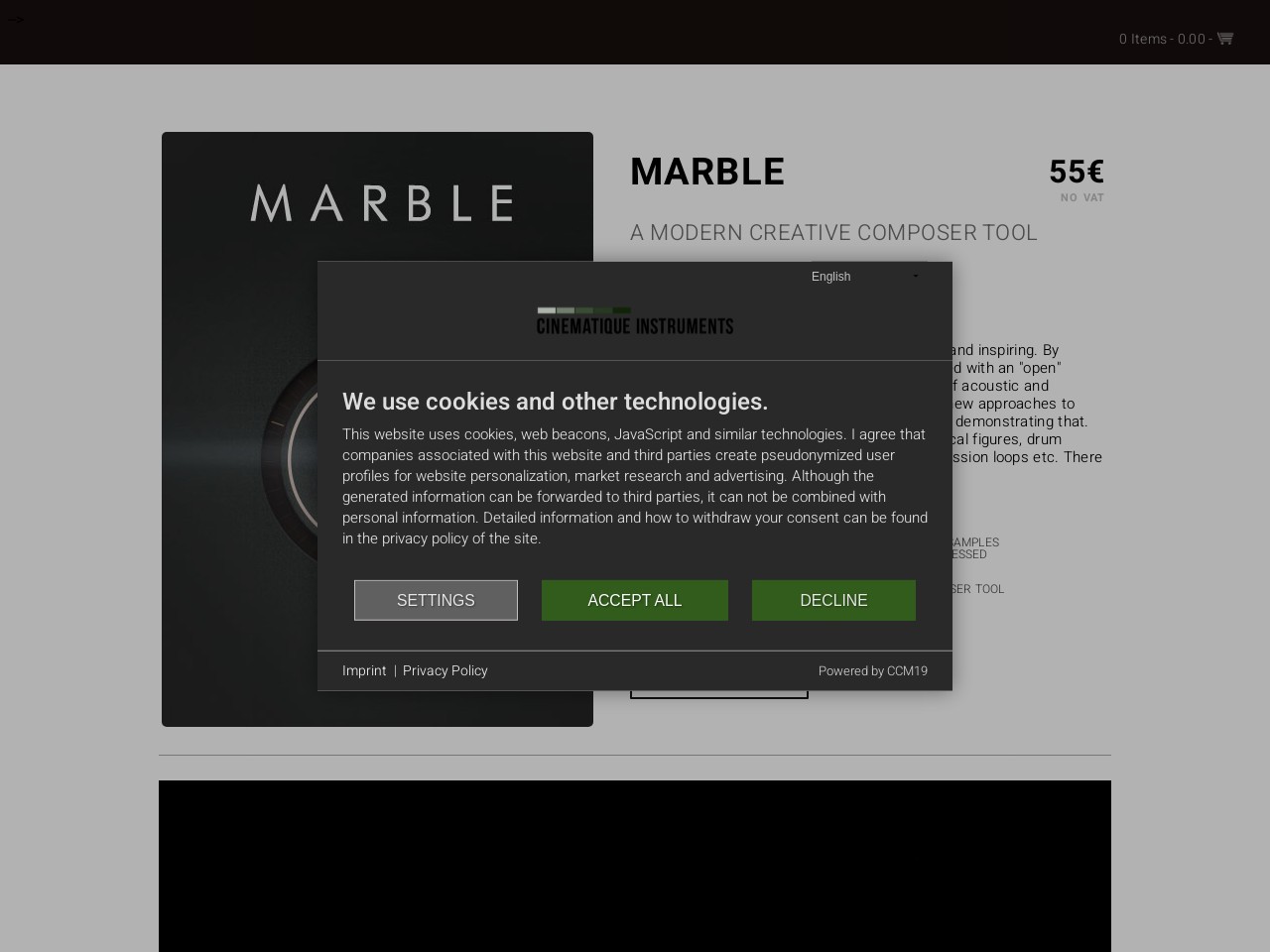 CINEMATIQUE INSTRUMENTS - Marble | Creative Tool