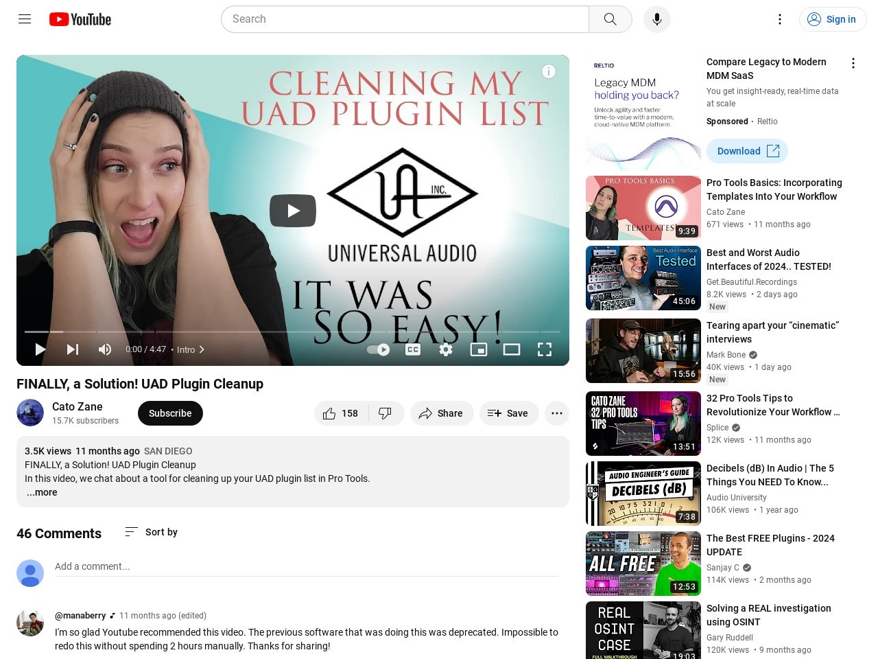 FINALLY, a Solution! UAD Plugin Cleanup - YouTube