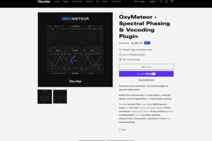 OxyMeteor - Spectral Phasing & Vocoding Plugin – oxydsp