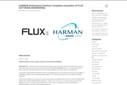 HARMANがFLUXを買収