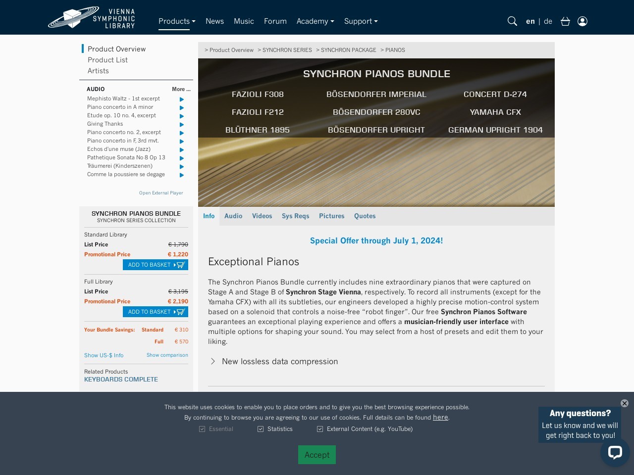 PIANOS - Vienna Symphonic Library