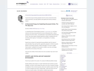 AI Generated Songs Exploit Deceased Artists [CHRIS CASTLE] - Hypebot