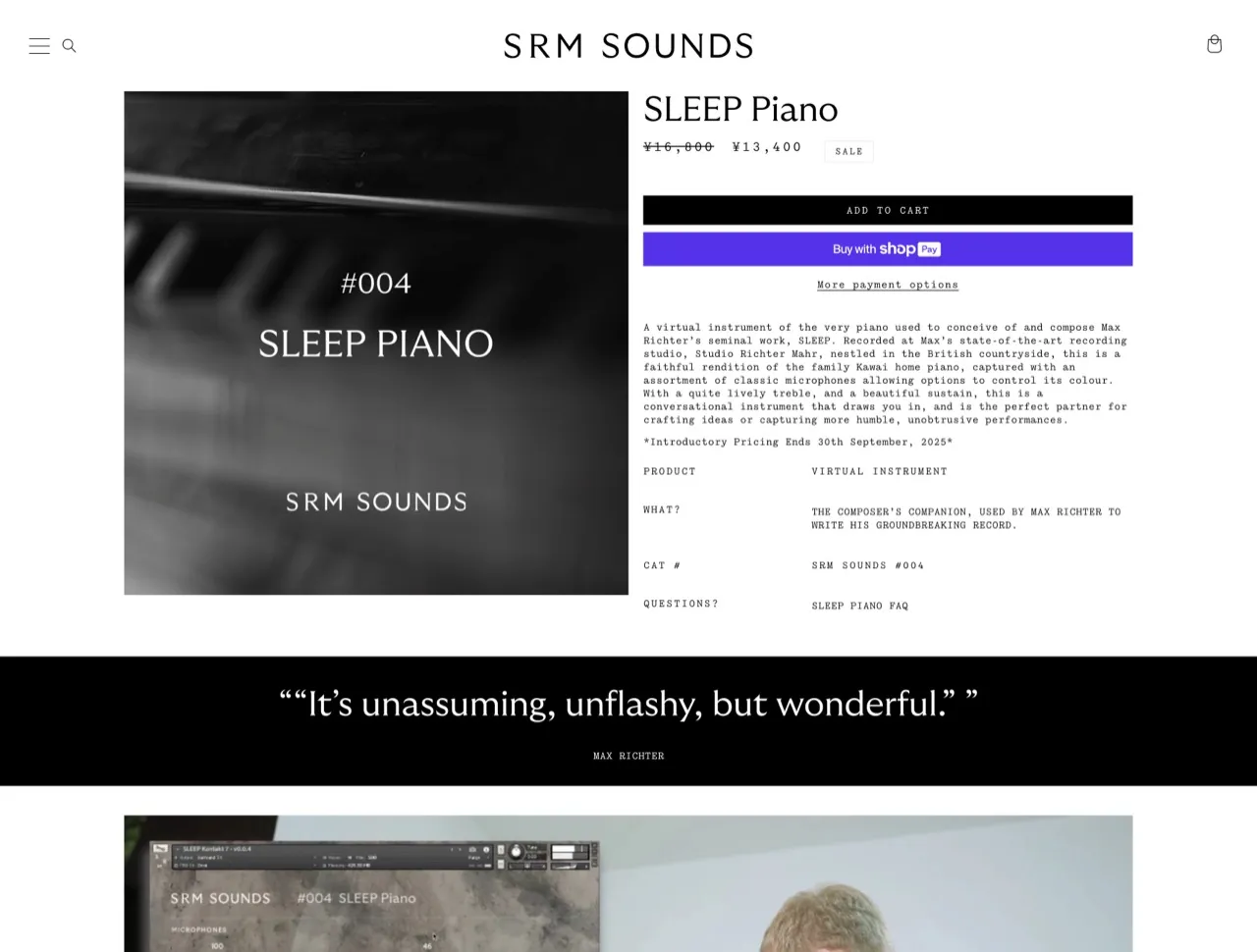 SLEEP Piano - Max Richter VST Plug-in – SRM Sounds