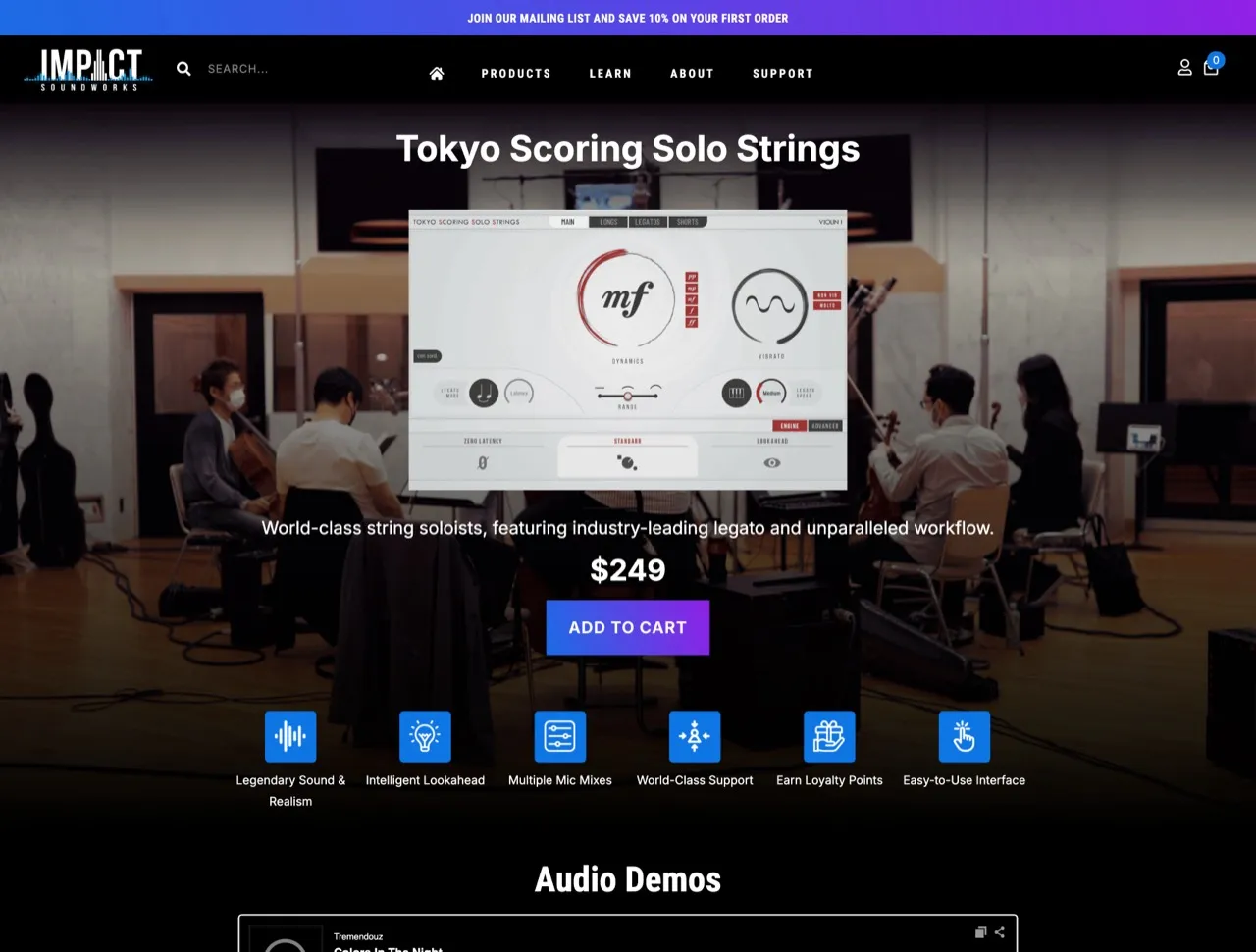 Impact Soundworks Tokyo Scoring Solo Strings (Kontakt Player VST, AU, AAX)