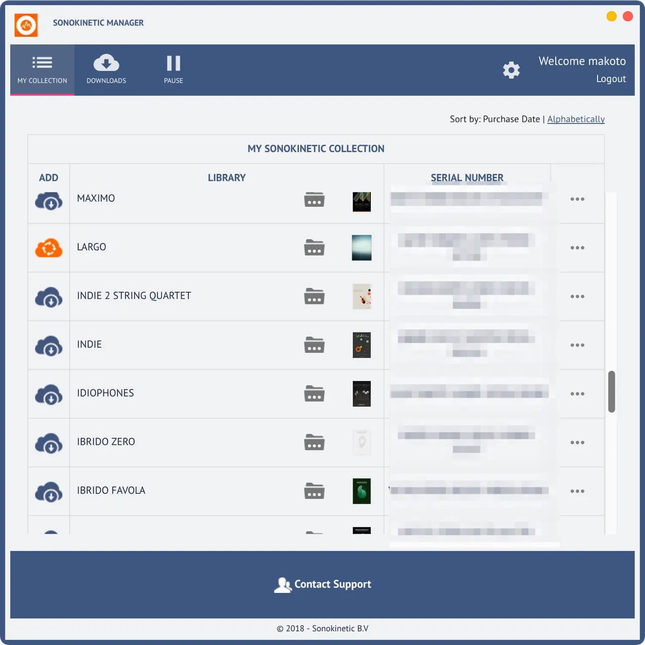 Sonokinetic Manager - Sonokinetic - Sample libraries and Virtual Instruments