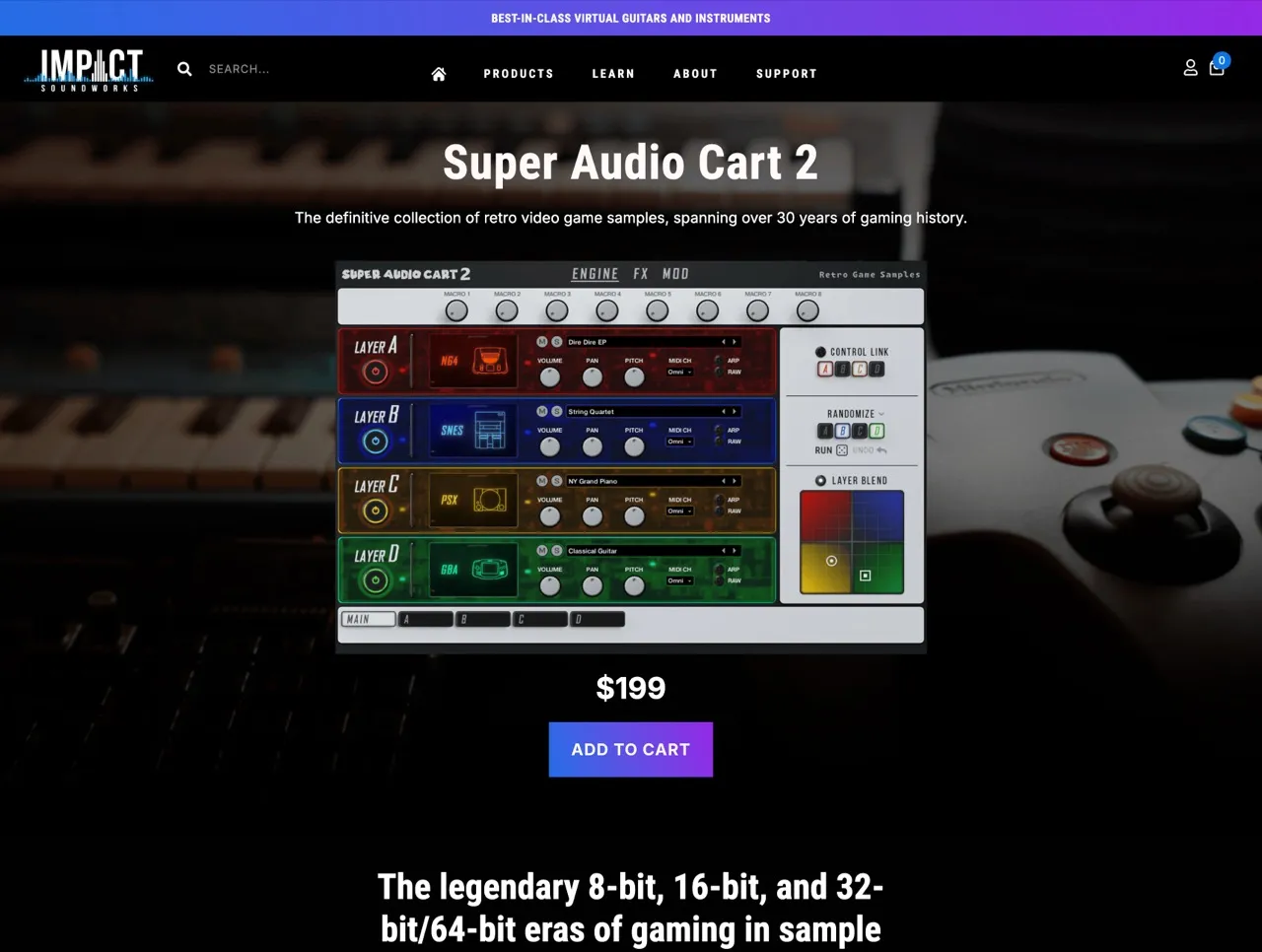 Super Audio Cart 2 - The Definitive Retro Game Synth (VST, AU, AAX)