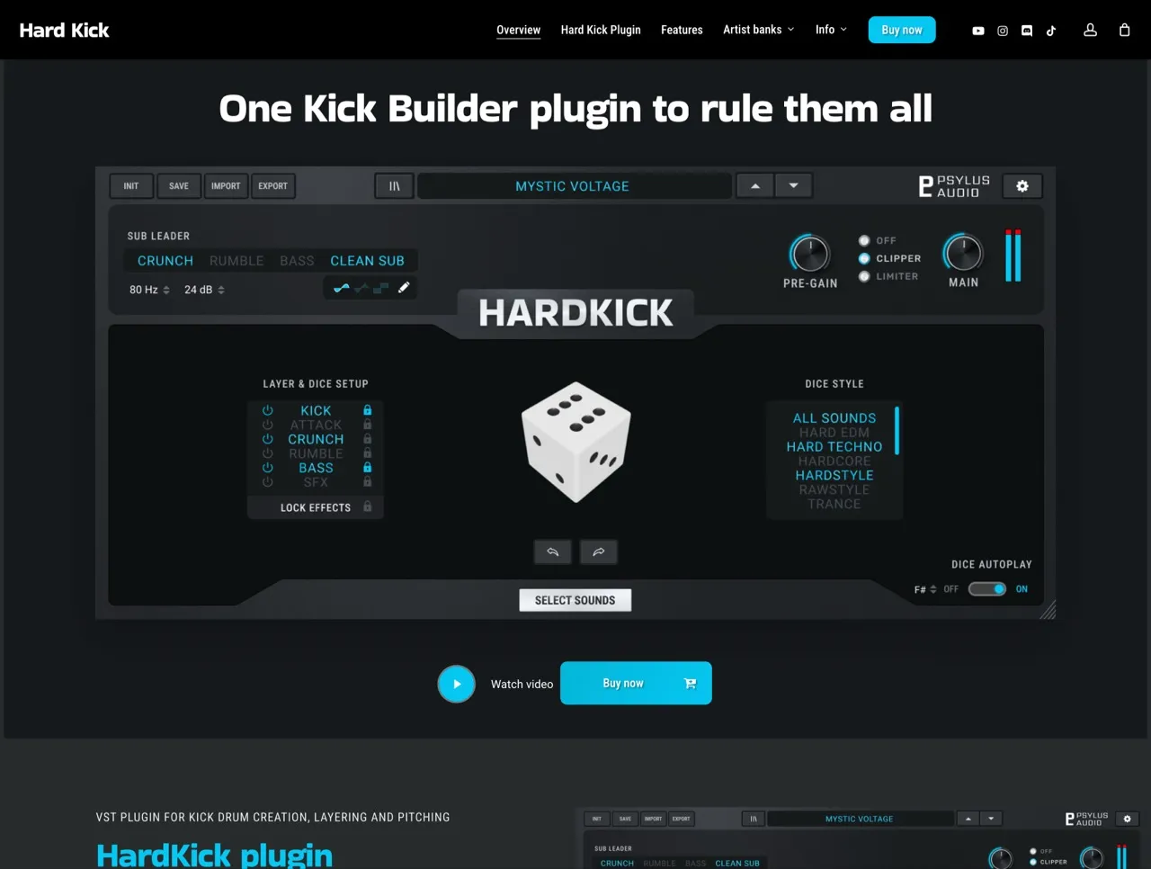 Hard Kick VST plugin | Psylus Audio
