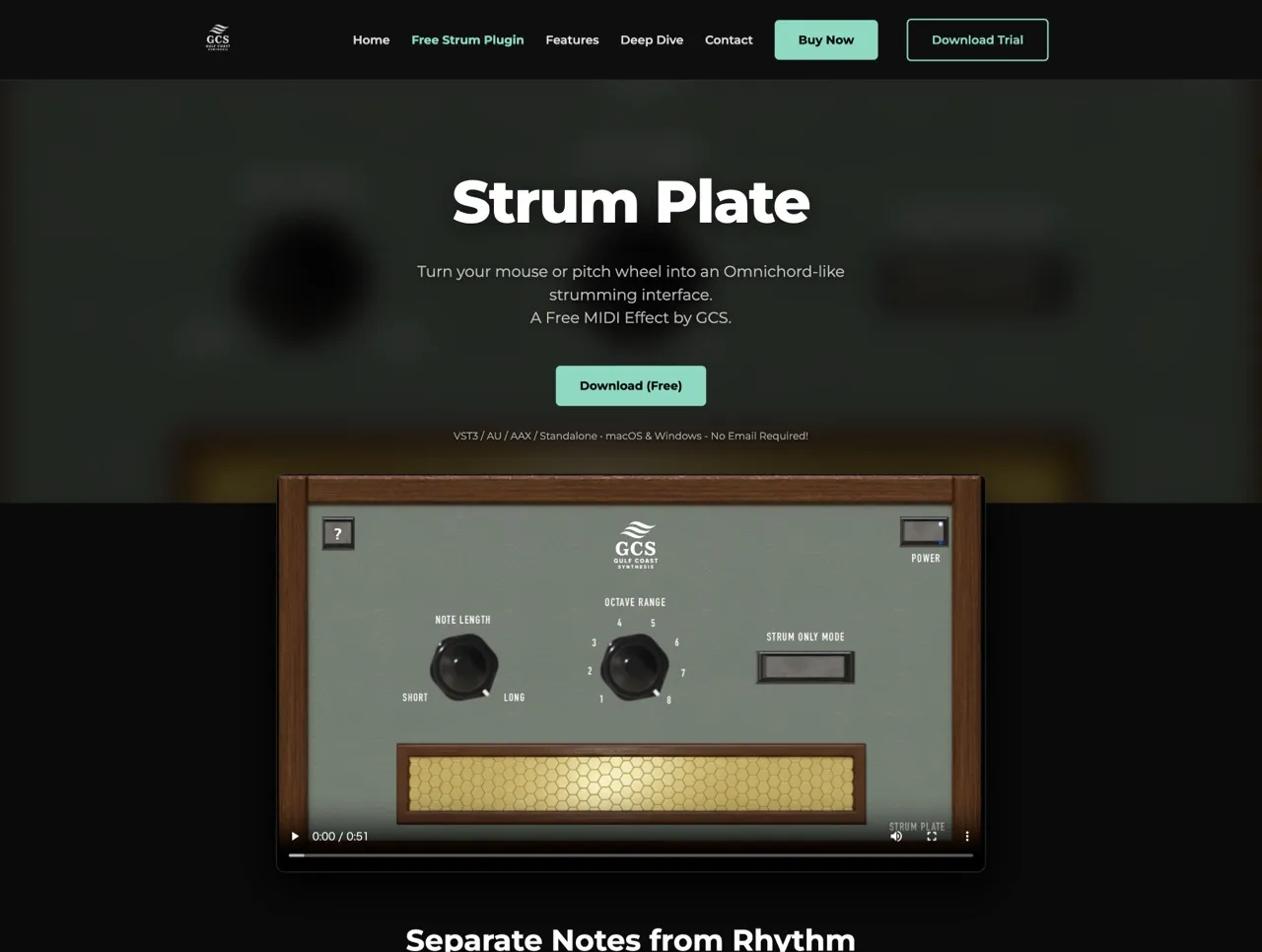 Strum Plate | Free MIDI Effect Plugin