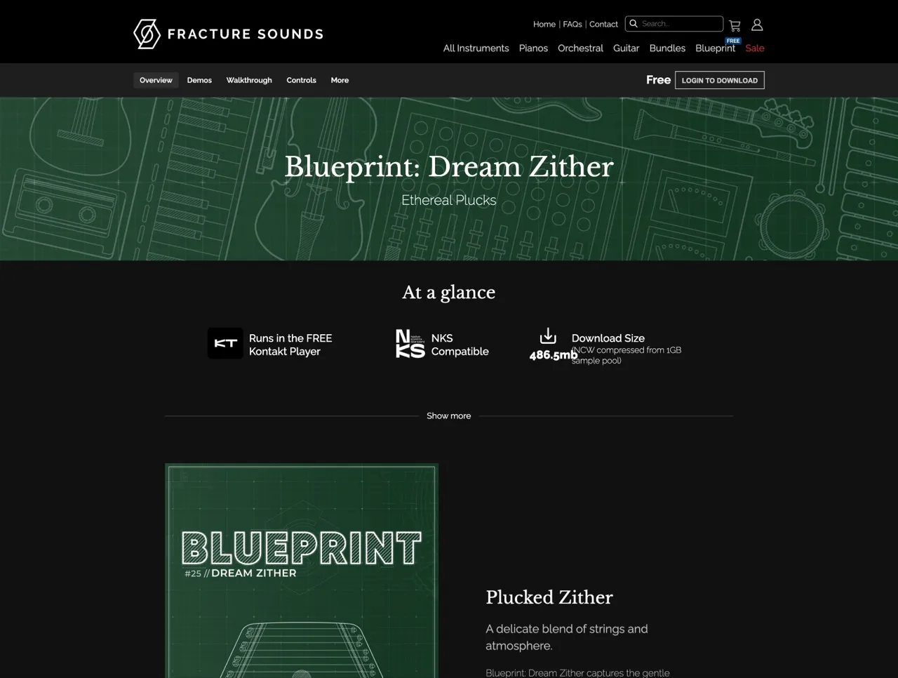 Dream Zither - Sample library for Kontakt Player - Fracture Sounds