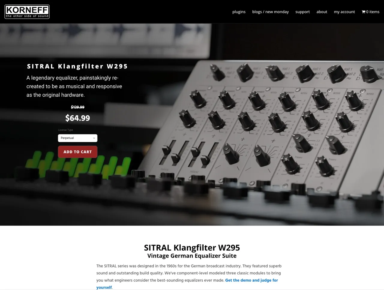 SITRAL Klangfilter W295b - Vintage German Transistor Equalizer - Korneff Audio