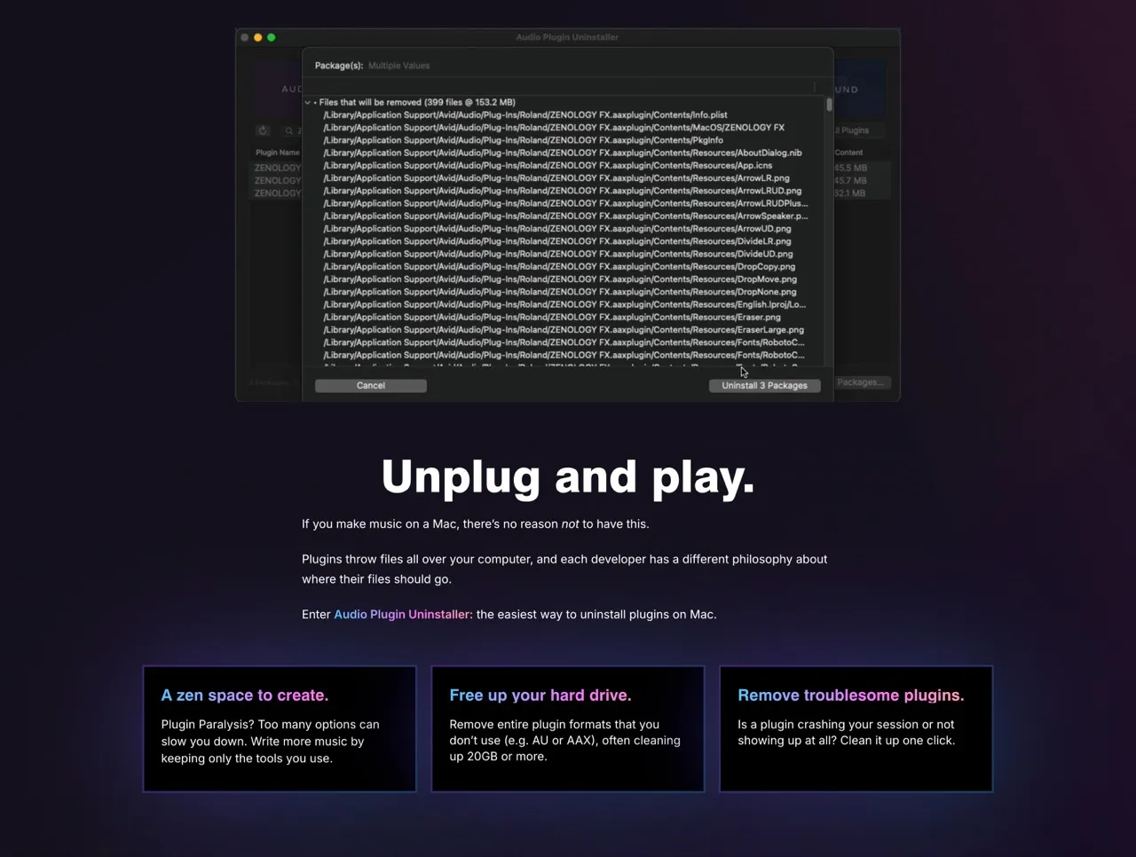 Wide Blue Sound “Audio Plugin Uninstaller”