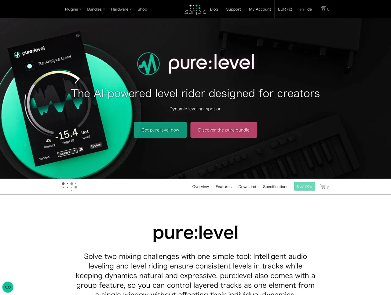 sonible “pure:level”